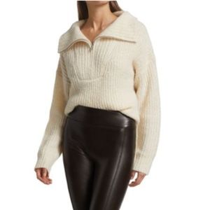 NWT A.L.C. Everett Quarter-Zip Sweater